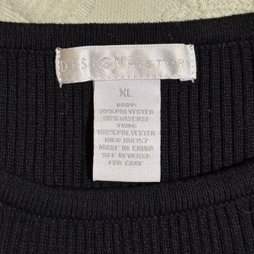 Design History Sweater Ethelda Ruffle Bell Sleeve Sweater XL EXC - Picture 6 of 9